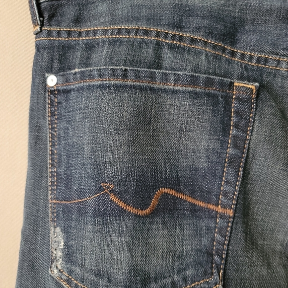 7 For All Mankind Relaxed Men's Bkue Jeans 33×34 - Picture 6 of 15